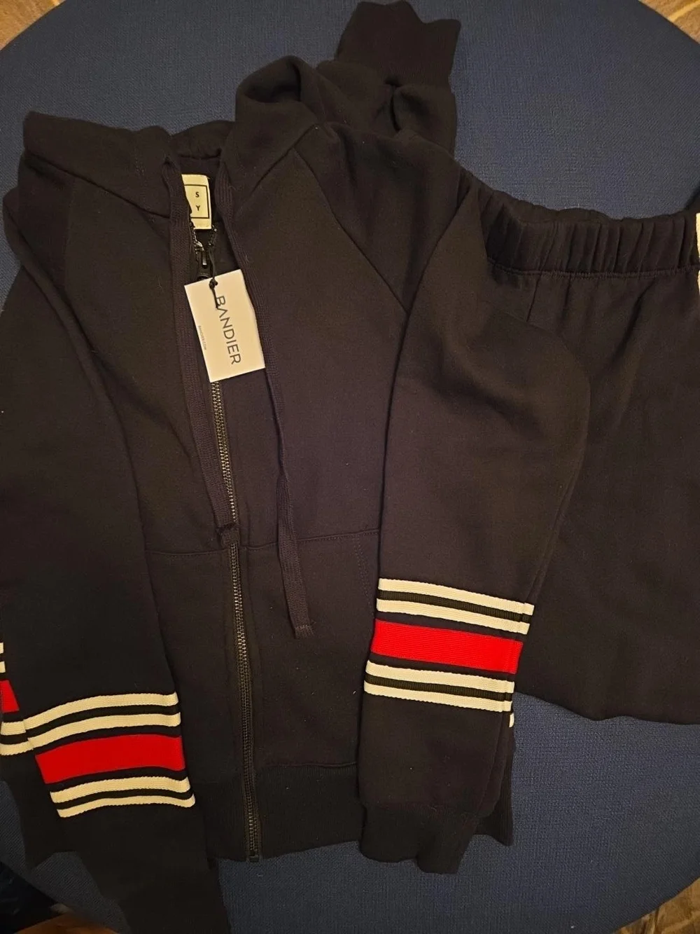 WESLEY Fordham Tracksuit Set Zip Hoodie & Sweatpants XXS NWT/NWOT